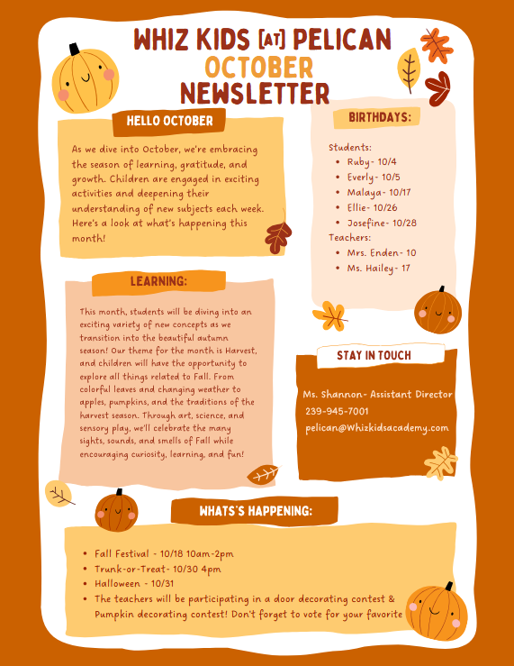 October Newsletter