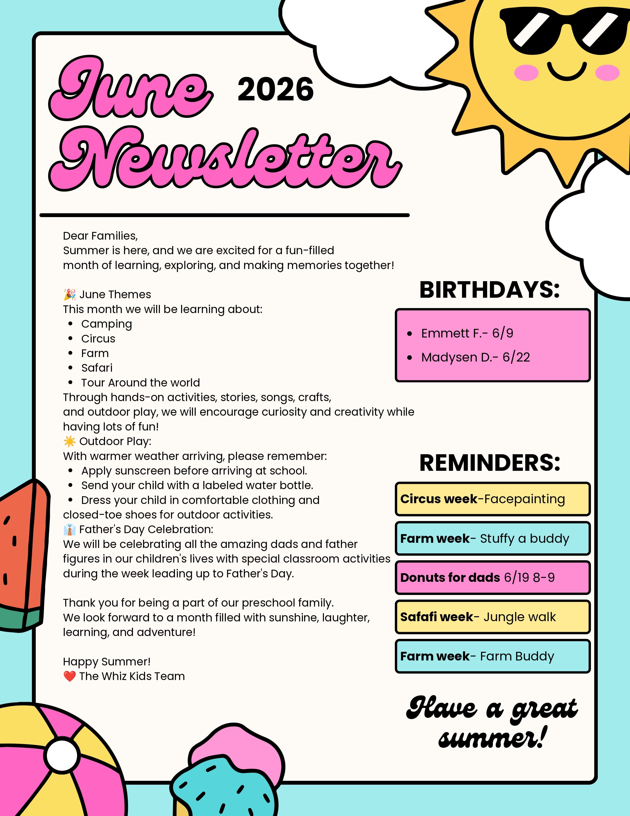 June Newsletter